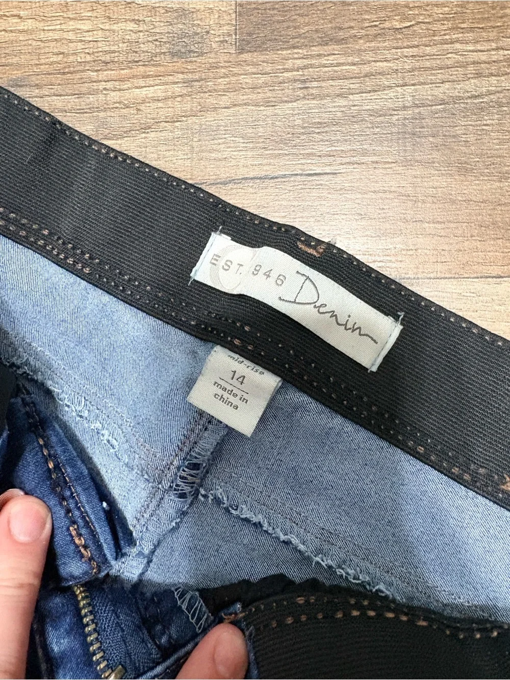 Cato Dark Wash Stretch Straight Leg Jeans – Size 14
